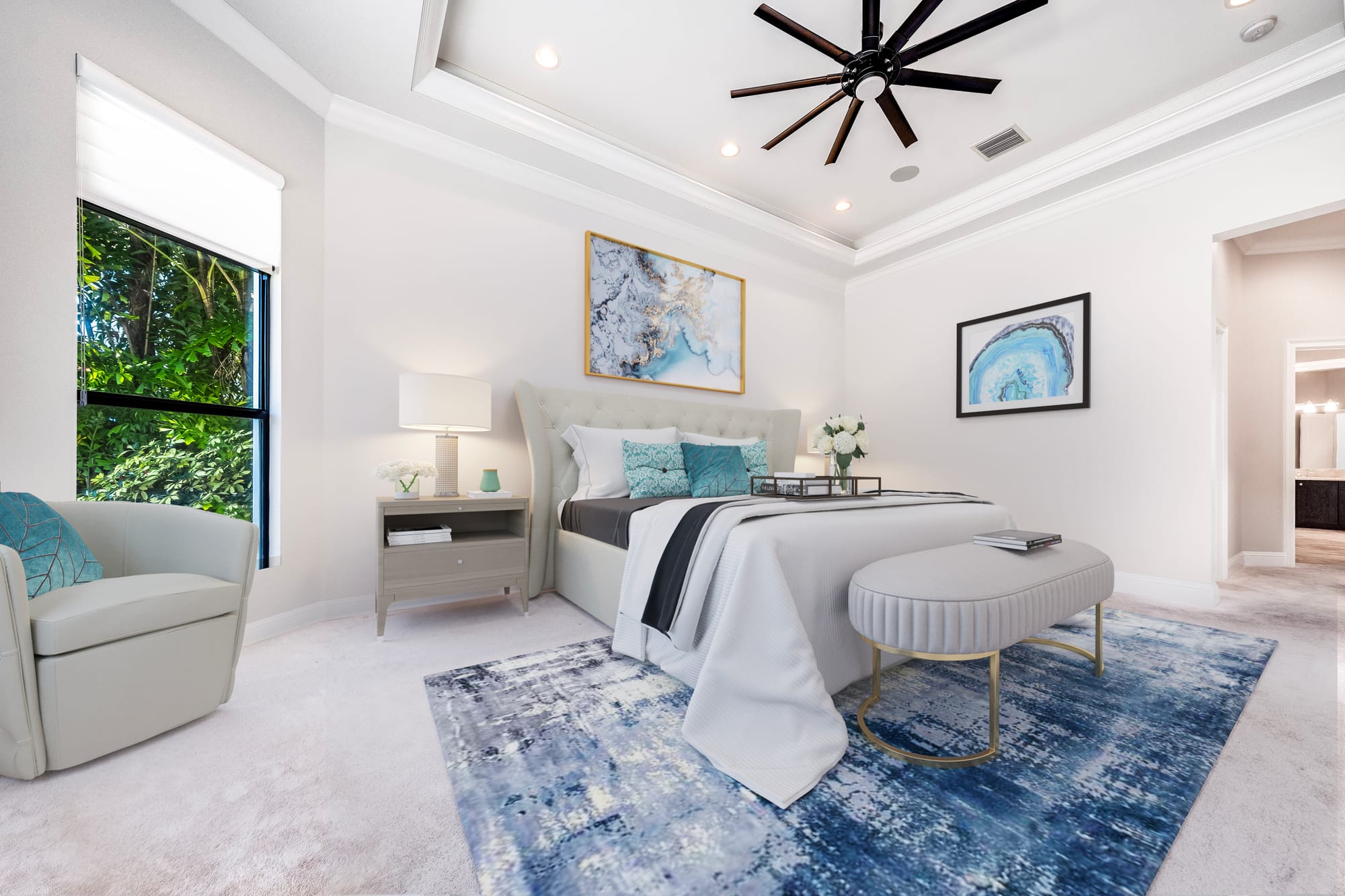 Empty room before staging