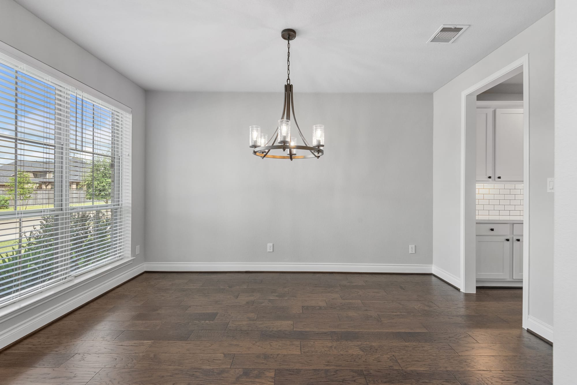 Virtually staged room