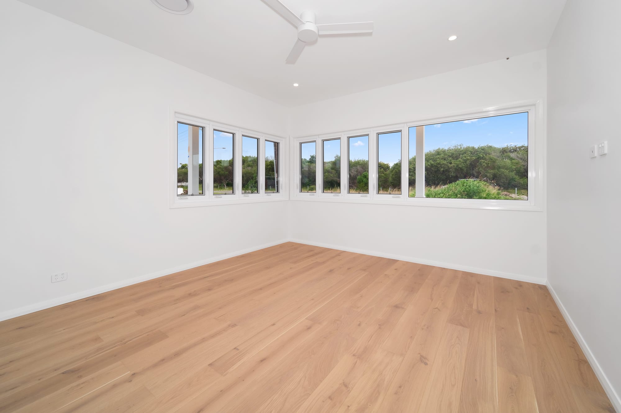 Virtually staged room