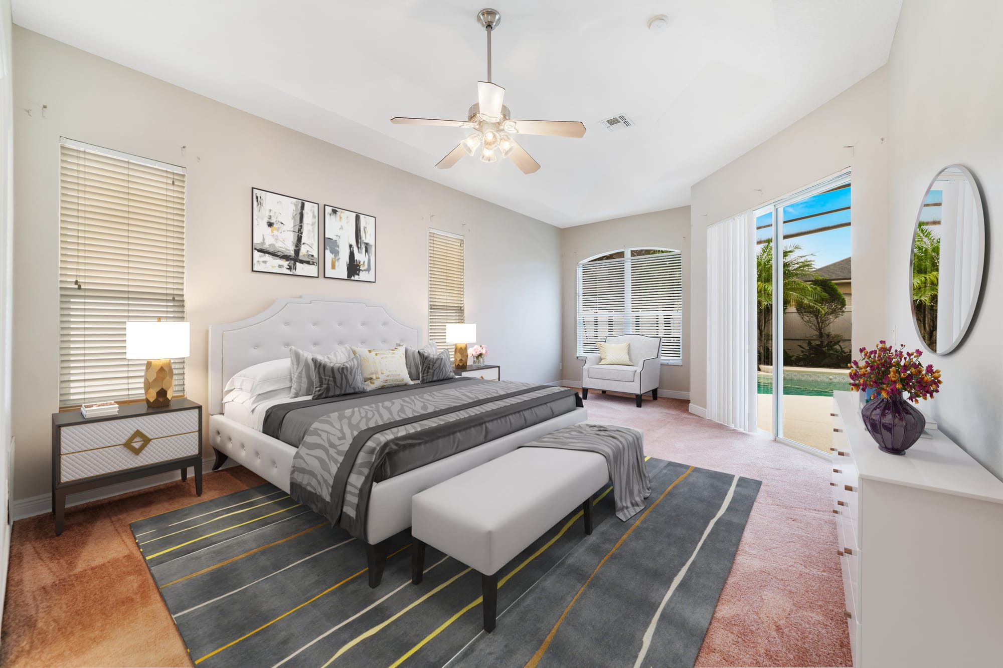 Empty room before staging